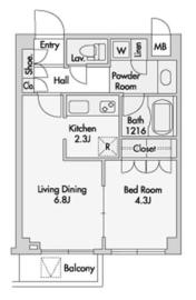 プライムアーバン赤坂 303 間取り図