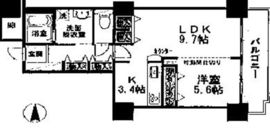 品川シーサイドビュータワー2 407 間取り図