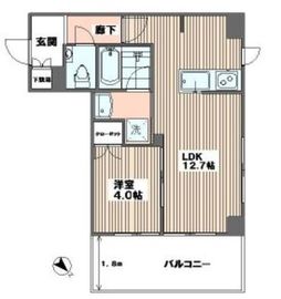 プラウドタワー東池袋 3階 間取り図