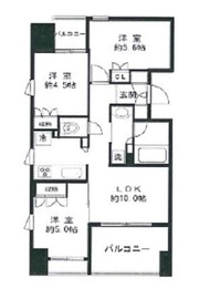 プレシス東麻布 8階 間取り図