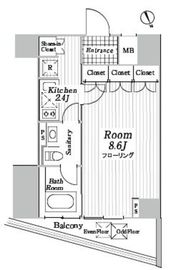 コートヒルズ広尾南 14階 間取り図