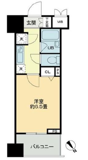 クロスレジデンス蒲田 706 間取り図