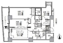 アクティ汐留 1013 間取り図