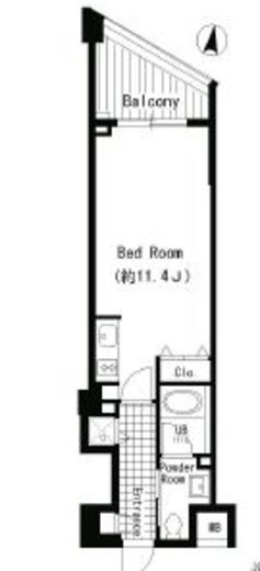 JMFレジデンス世田谷三宿 413 間取り図