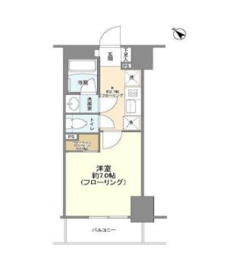 ピアース赤坂 303 間取り図