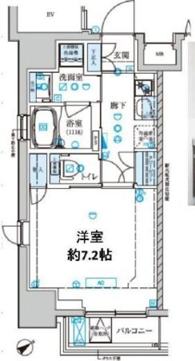 ベルシード門前仲町 601 間取り図