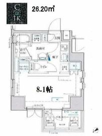 ベルシード門前仲町 703 間取り図