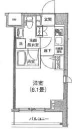 ルフレプレミアム芝公園 2階 間取り図