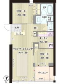 ガーデニエール砧ウエスト 517 間取り図