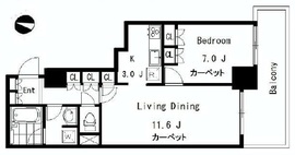 六本木ヒルズレジデンス D棟 1階 間取り図