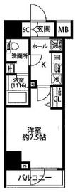 プレール・ドゥーク芝浦 3階 間取り図