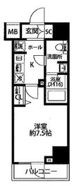 プレール・ドゥーク芝浦 2階 間取り図