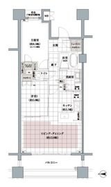 マジェスティハウス新宿御苑パークナード 8階 間取り図