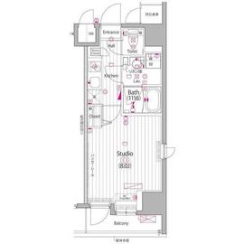 ガーラ・ヴィスタ日本橋浜町 3階 間取り図