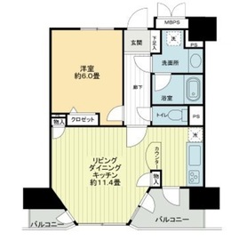 ライオンズマンション高輪 3階 間取り図