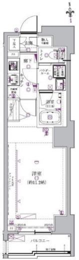 クレイシア三田 4階 間取り図