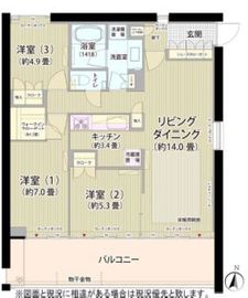 ガーデニエール砧ウエスト 306 間取り図