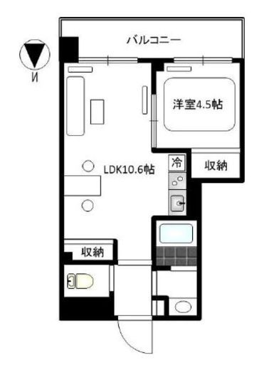 南麻布パークハイツ 1103 間取り図