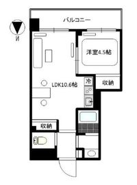 南麻布パークハイツ 1103 間取り図