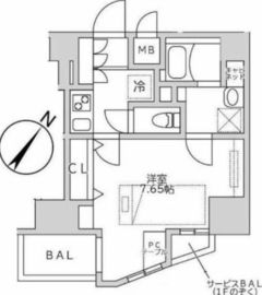 セリシエ松濤 601 間取り図