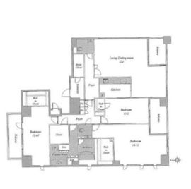 グレンパーク駒場 11階 間取り図