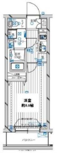 レガリス新宿落合 1階 間取り図