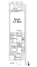 プライマル新宿若松町 403 間取り図