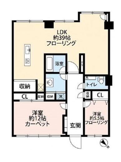 新宿アイランドレジデンス 5階 間取り図