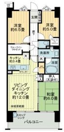 亀戸レジデンス 14階 間取り図