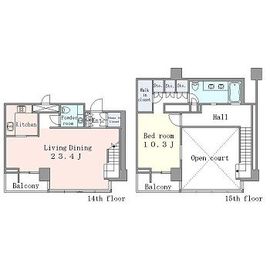 フォレストタウン参宮橋 1401 間取り図