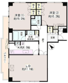 ボヌール表参道 201 間取り図