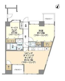 アーバンフォレスト後楽園 8階 間取り図