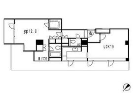 ストーリア赤坂 601 間取り図