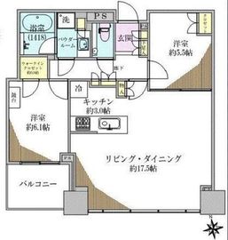 シティタワーズ豊洲ザ・シンボル 19階 間取り図