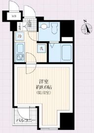 ラシクラスLAZO銀座イースト 701 間取り図