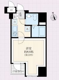 ラシクラスLAZO銀座イースト 601 間取り図