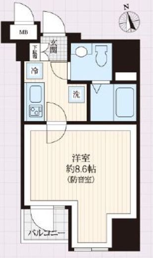 ラシクラスLAZO銀座イースト 501 間取り図