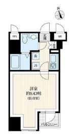 ラシクラスLAZO銀座イースト 802 間取り図