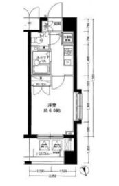 メインステージ麻布十番2 6階 間取り図