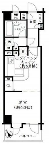 ライオンズマンション広尾南 2階 間取り図