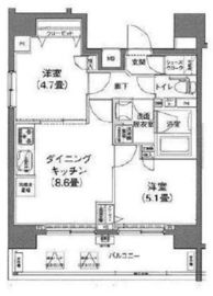 アイル秋葉原ノースドゥーエ 9階 間取り図