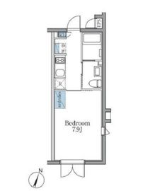 レガシア目黒不動前 301 間取り図