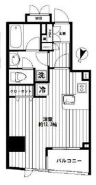 デュオスカーラ神楽坂タワー 2階 間取り図