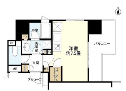 クオリア御茶ノ水パークフロント 3階 間取り図
