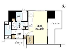 クオリア御茶ノ水パークフロント 3階 間取り図