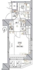 レアライズ代々木上原 503 間取り図