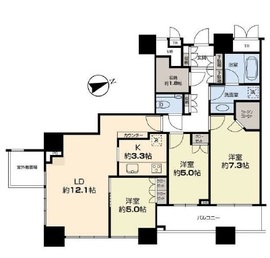 ザ・タワーズ台場 ウエスト 20階 間取り図