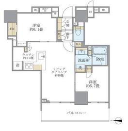 ブリリアタワー上野池之端 3階 間取り図