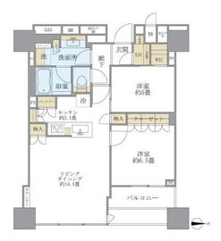 ブリリアタワー上野池之端 6階 間取り図