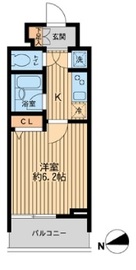 HF早稲田レジデンス 702 間取り図